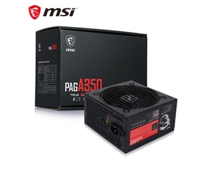 MSI微星PAG A350电源 额定350W 台式机办公游戏静音主机电源 主动式PFC 非模组化 PAG A350