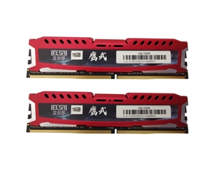 艾尔莎鹰武红马甲16G 3200 DDR4内存条 单条