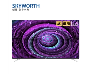 创维（SKYWORTH）55S8A 55英寸超薄护眼OLED 4K超高清HDR全面屏 人工智能语音 护眼自发光 平板电视