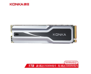 康佳 KONKA 1TB PCIe Gen3 SSD固态硬盘 M.2接口(NVMe协议) 2280 K580系列