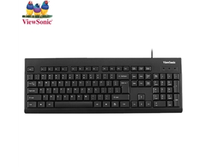 优派KU100键盘 有线键盘 办公键盘 全尺寸 电脑键盘 笔记本键盘 黑色