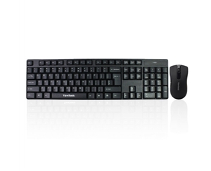 优派CW1260键鼠套装 无线键鼠套装 办公键鼠套装 防泼溅 电脑键盘 笔记本鼠标 黑色