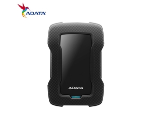 ADATA/威刚 HD330 三防移动硬盘防水防尘防震户外摄影旅行玩客云USB3.0 黑色 2TB