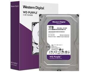 西部数据(WD)紫盘 1TB SATA6Gb/s 64M 监控硬盘(WD10EJRX)