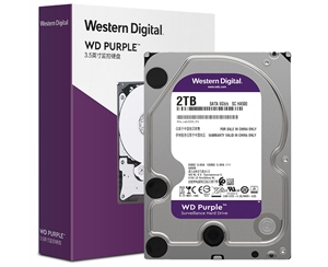 西部数据(WD)紫盘 2TB SATA6Gb/s 64M 监控硬盘(WD20EJRX)