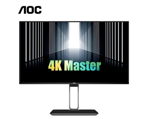 AOC U27U2显示器四微边HDR400认证27英寸4K可充电Type-C接口双向旋转升降电脑屏