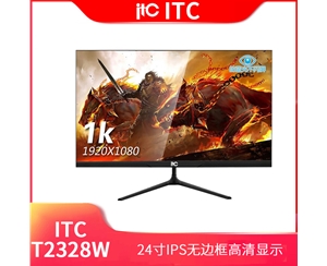 ITC显示器 T2328W 24寸/黑色/平面无边框V型底座 VGA+HDMI