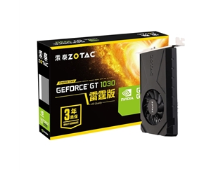 索泰（ZOTAC） GT1030 D4雷霆版支持多屏台式主机办公学习电脑独立显卡 1030 4GD4 雷霆